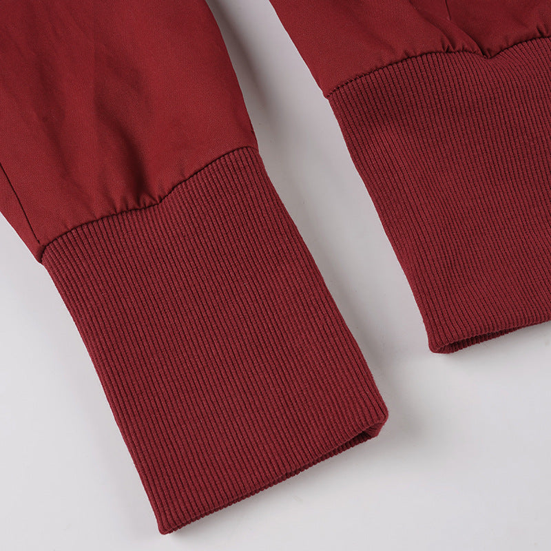 Effortlessly Chic Merlot Bomber Jacket – Your Fall Wardrobe Essential