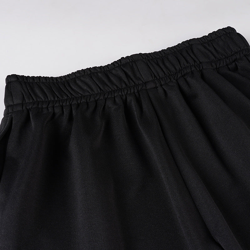 Iconic NYC Style: Black 'NEW YORK' Graphic Wide-Leg Lounge Pants – Fall Fashion Essential