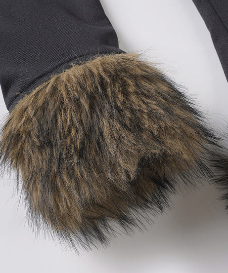 Chic Faux Fur Buckle Jacket – Edgy Fall & Winter Statement Top for Women