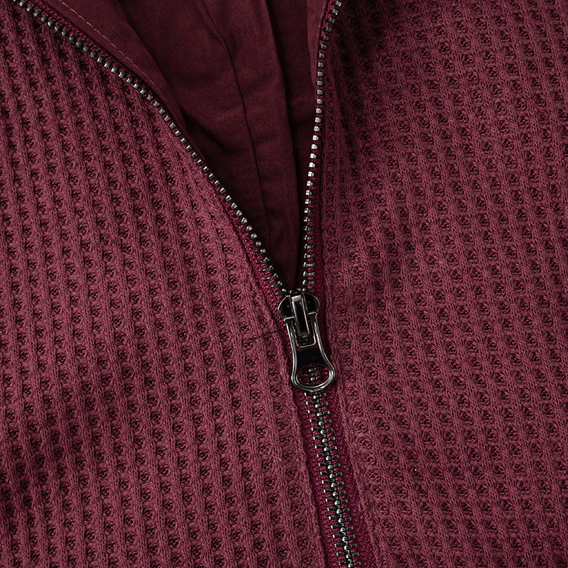 Cozy Chic Waffle Knit Zip-Up Hoodie for Women - Your Fall & Winter Everyday Essential