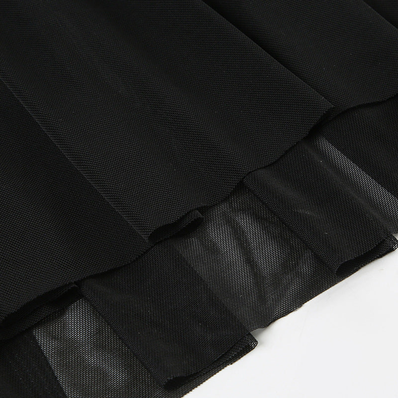 Glamorous Black Strapless Backless Maxi Dress with Sheer Skirt - Fall & Holiday Party Ready