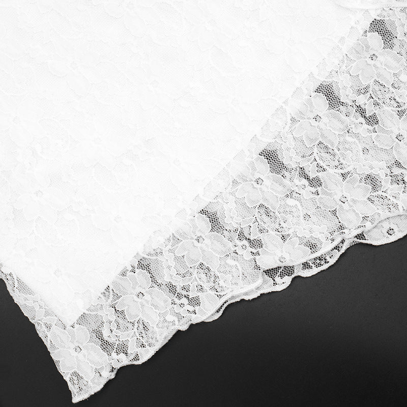 Ethereal Lace Off-Shoulder Top | Asymmetric Flowing Hem | Romantic Fall & Halloween Chic