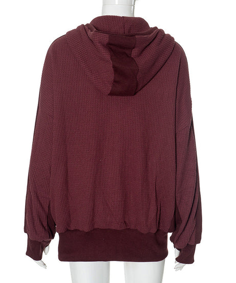 Cozy Chic Waffle Knit Zip-Up Hoodie for Women - Your Fall & Winter Everyday Essential