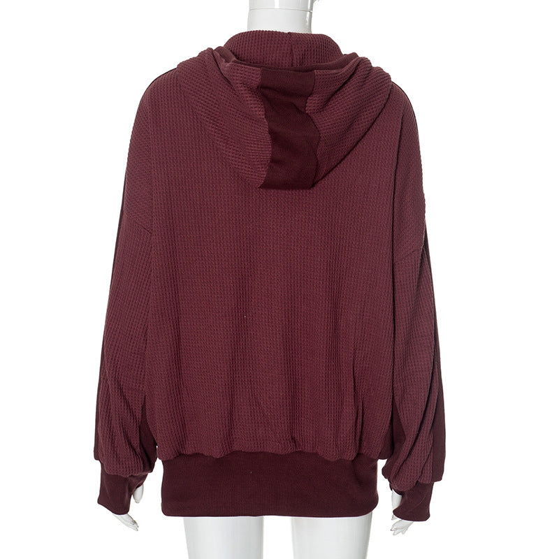 Cozy Chic Waffle Knit Zip-Up Hoodie for Women - Your Fall & Winter Everyday Essential