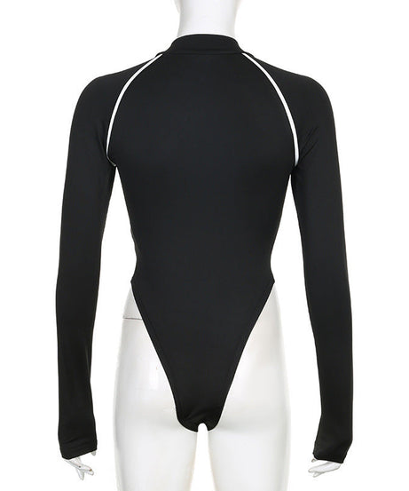 "Believe In Light" Empowering High Neck Bodysuit – Chic Fall Layering & Athleisure Essential