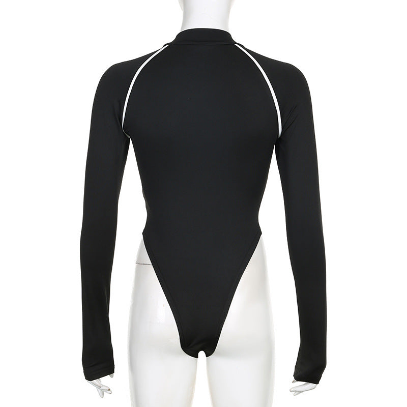 "Believe In Light" Empowering High Neck Bodysuit – Chic Fall Layering & Athleisure Essential