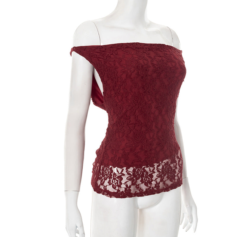 The Scarlett Embrace Lace Off-Shoulder Top | Fall & Holiday Chic