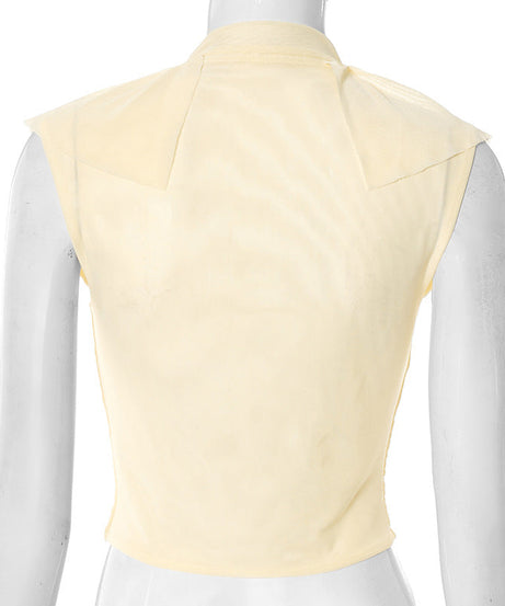 Autumn Whisper Ruffled Mesh V-Neck Top with Hook-Eye Closure | Chic Fall Layering