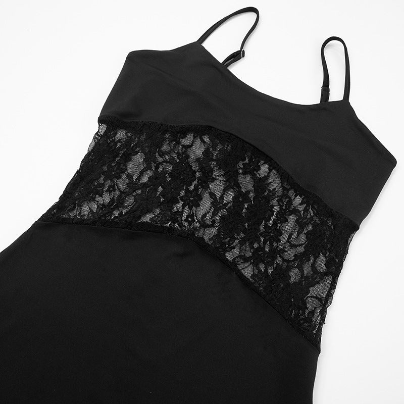 Sultry Black Lace Patchwork Bodycon Mini Dress - Your Fall & Holiday Party Essential