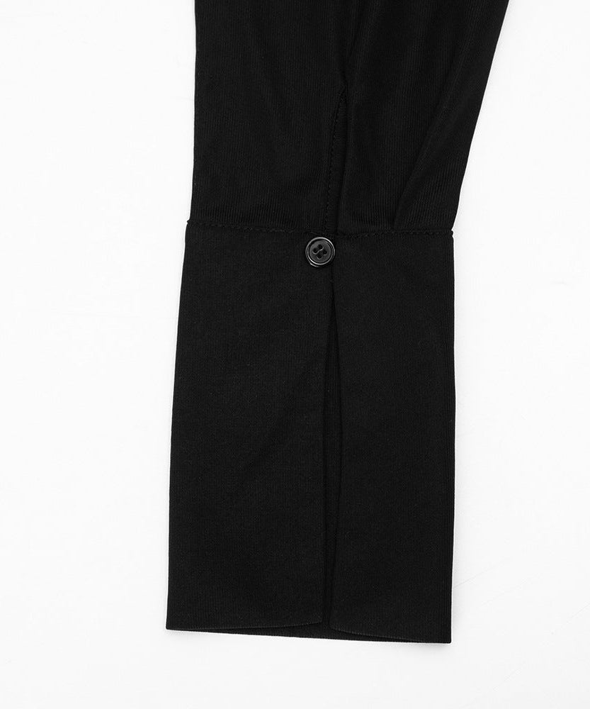 Fall Chic: Sheer Button-Down Ruched Mini Dress - Your Go-To for American Nights Out