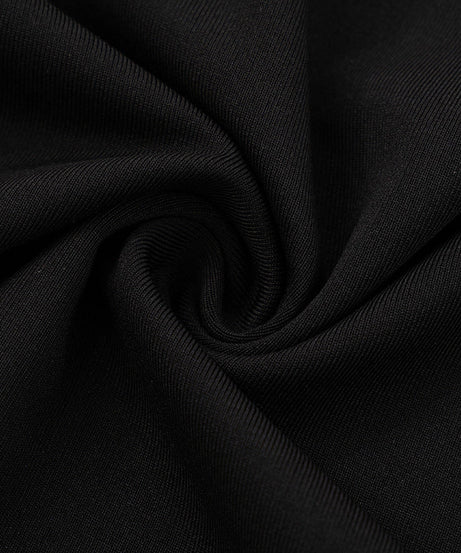 Chic Black Long Sleeve Bodysuit for Women | Keyhole Back Stretch Knit Top | Fall & Winter Layering Essential