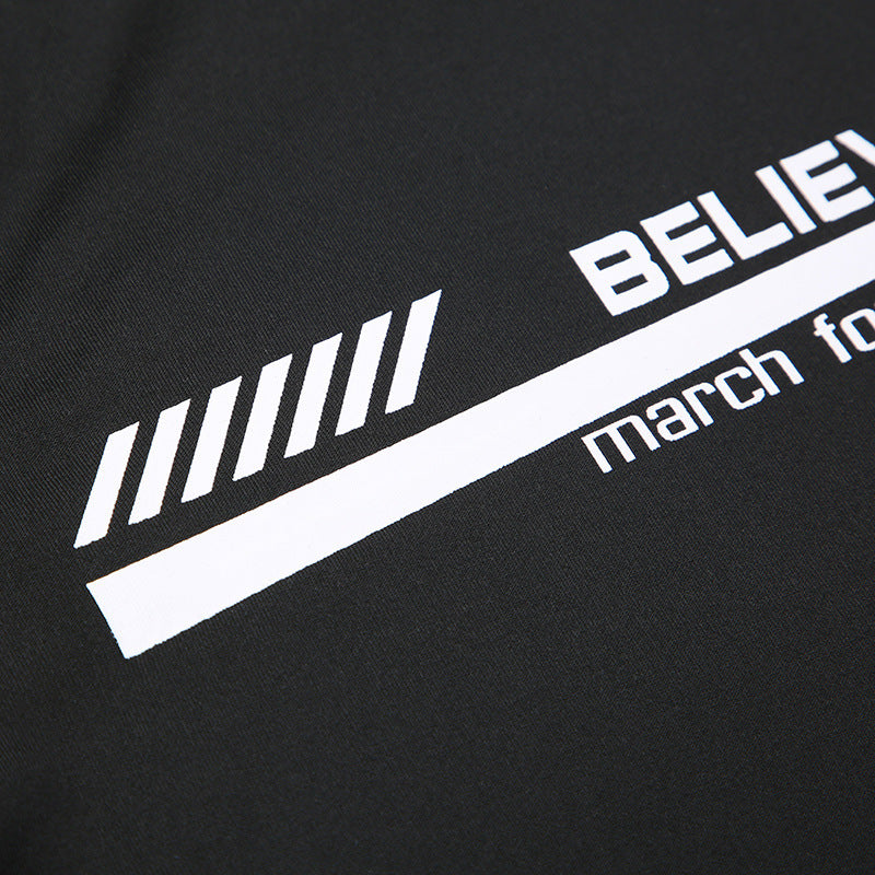 "Believe In Light" Empowering High Neck Bodysuit – Chic Fall Layering & Athleisure Essential