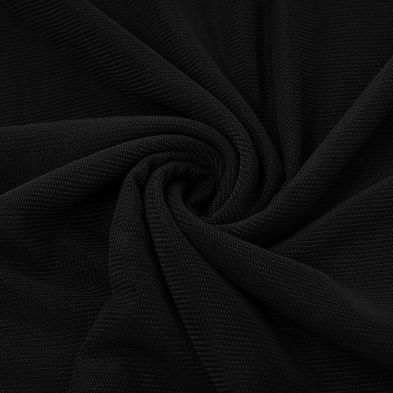 Fall & Holiday Ready: Daring Black Sheer Halter Backless Maxi Dress