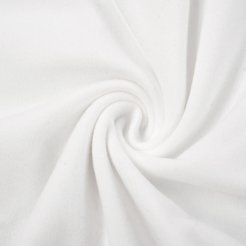 Statement Chic: White Long Sleeve Cutout Mini Dress with Contrast Trim | Fall & Holiday Party Ready