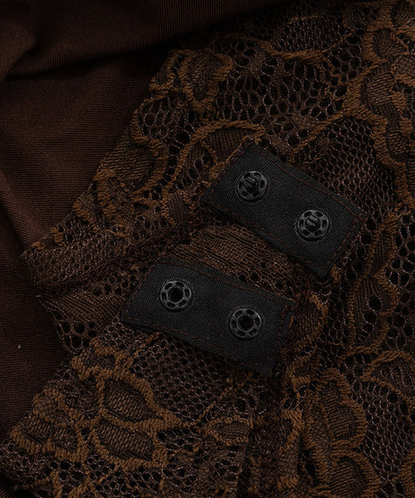 Fall & Holiday Glam: Espresso Lace Asymmetric Maxi Dress | One-Shoulder Evening Gown