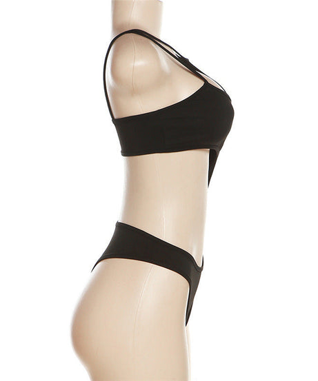 Dare to Dazzle: The Chic Black Cut-Out Bodysuit | Fall Party & Statement Style