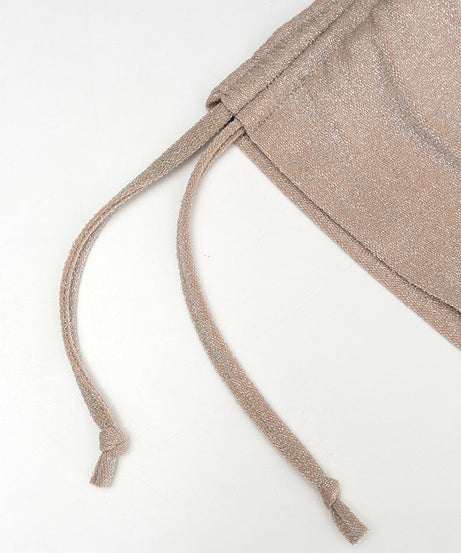 Dazzling Shimmer Cutout Mini Skirt Set – Strapless Tube Top & Ruched Bodycon Skirt for Fall Parties & Night Outs