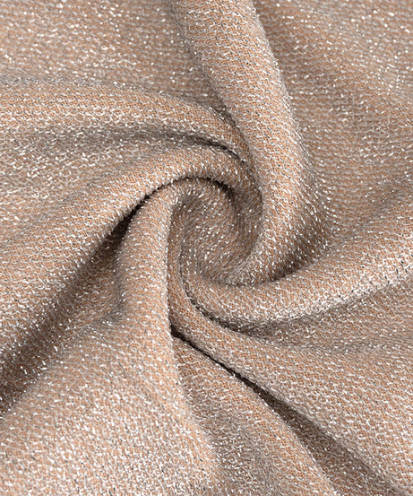 Dazzling Shimmer Cutout Mini Skirt Set – Strapless Tube Top & Ruched Bodycon Skirt for Fall Parties & Night Outs