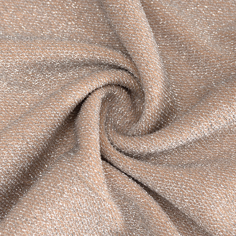 Dazzling Shimmer Cutout Mini Skirt Set – Strapless Tube Top & Ruched Bodycon Skirt for Fall Parties & Night Outs