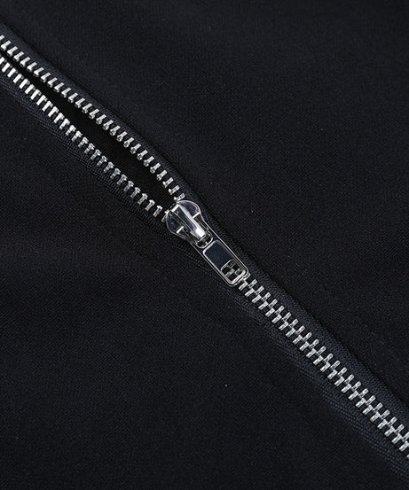 Spooky Season Siren: Gothic Skeleton Ribcage Mini Dress with Buckle Straps & Off-Shoulder Puffs