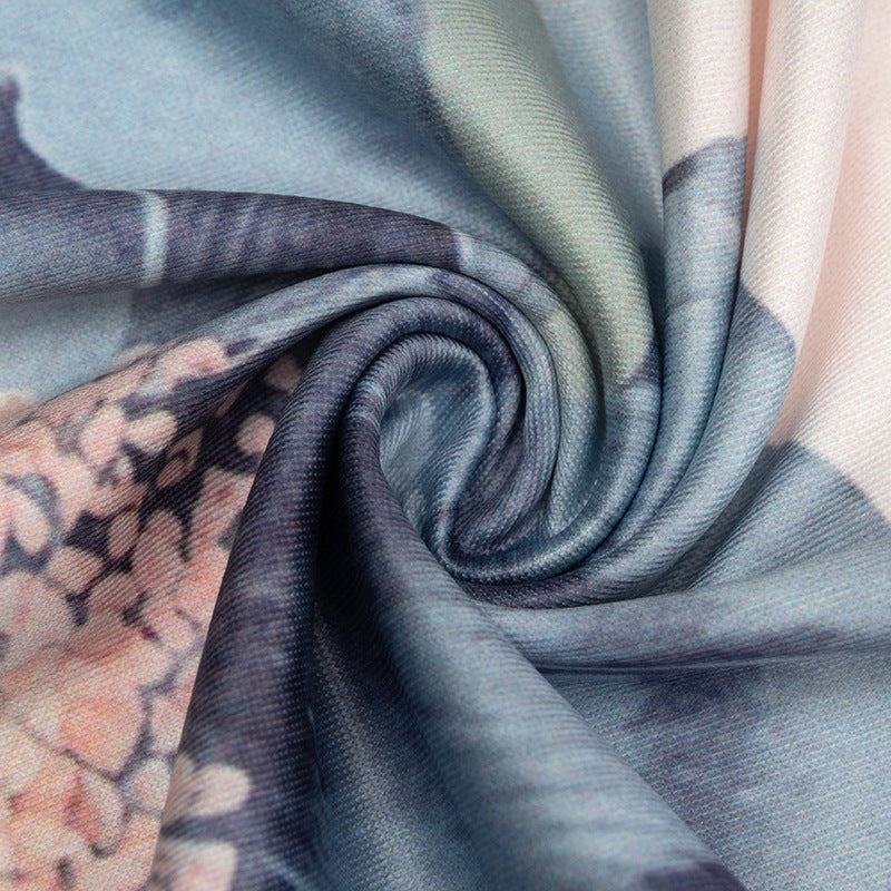 Stunning Fall Floral Maxi Dress for Women - Chic Sleeveless Gown with Keyhole Back