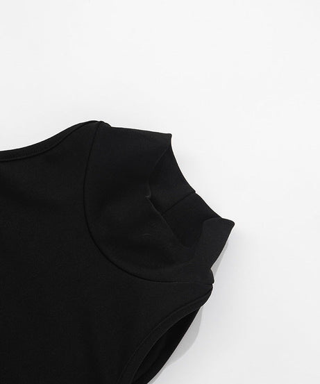 Chic Black & White Halter Off-Shoulder Ruched Mini Dress - Perfect for Fall Parties & Holiday Glam