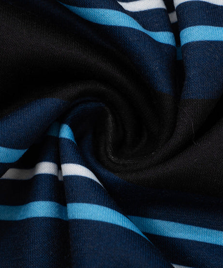 Effortless Fall Style: Trendy Striped Long Sleeve Crop Polo