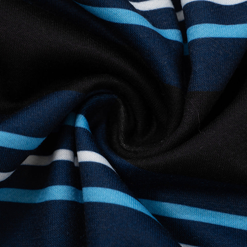 Effortless Fall Style: Trendy Striped Long Sleeve Crop Polo