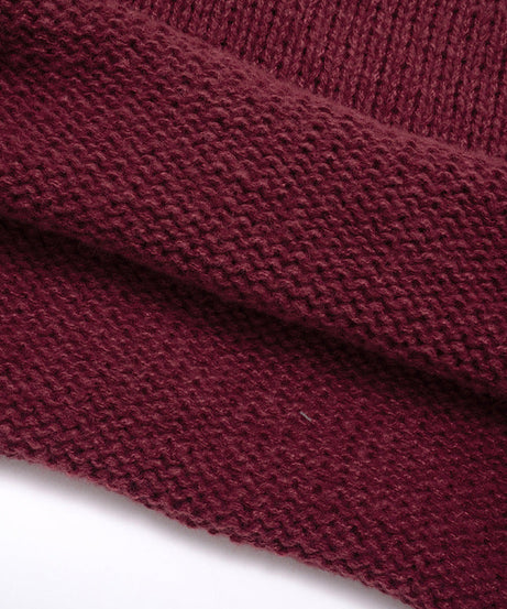Chic Burgundy Off-Shoulder Bell Sleeve Knit Top | Effortless Fall Style