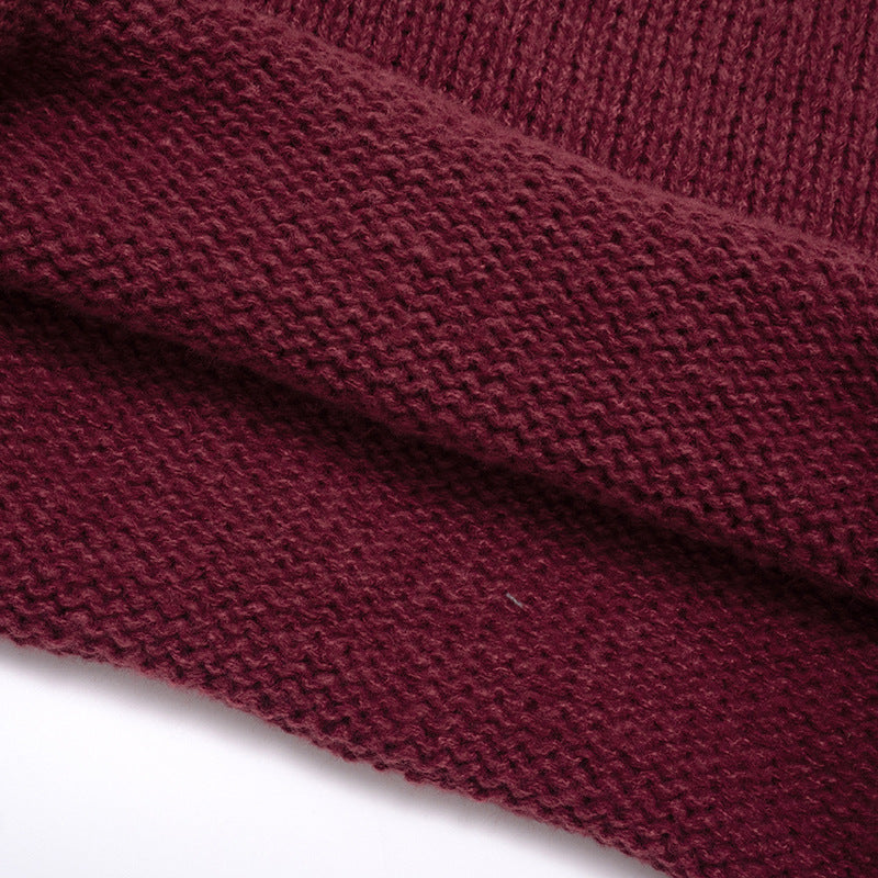 Chic Burgundy Off-Shoulder Bell Sleeve Knit Top | Effortless Fall Style