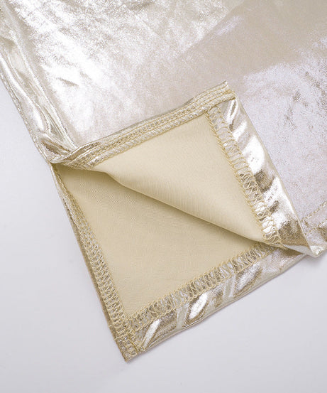 Shimmer & Slay: Metallic Ruched V-Neck Mini Dress - Your Dazzling Pick for Holiday Parties & NYE