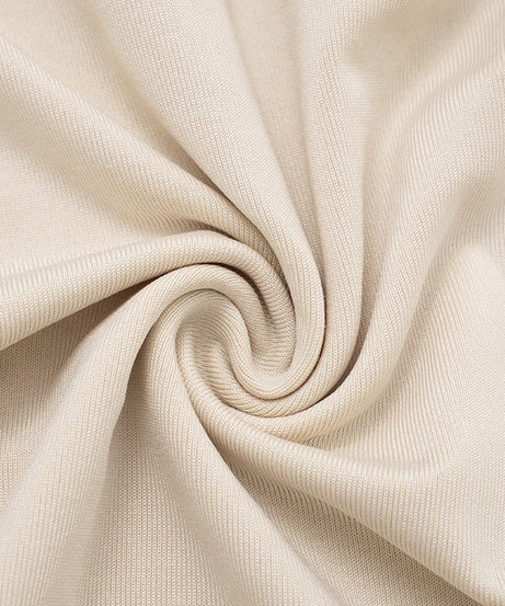 Chic Autumn Nights: High Neck Plunge Draped Mini Dress with Statement Sleeves