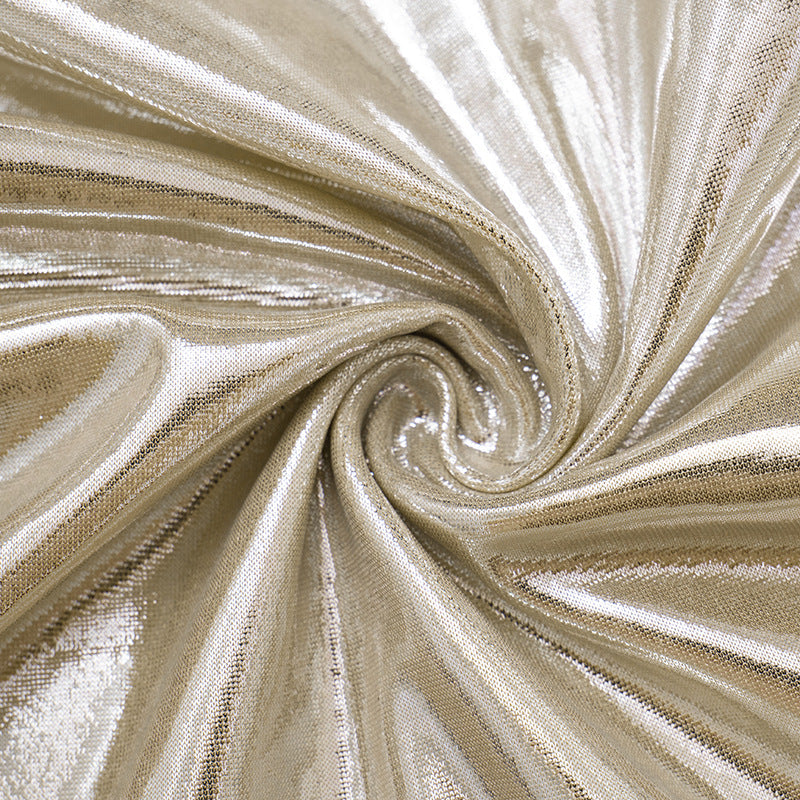 Shimmer & Slay: Metallic Ruched V-Neck Mini Dress - Your Dazzling Pick for Holiday Parties & NYE