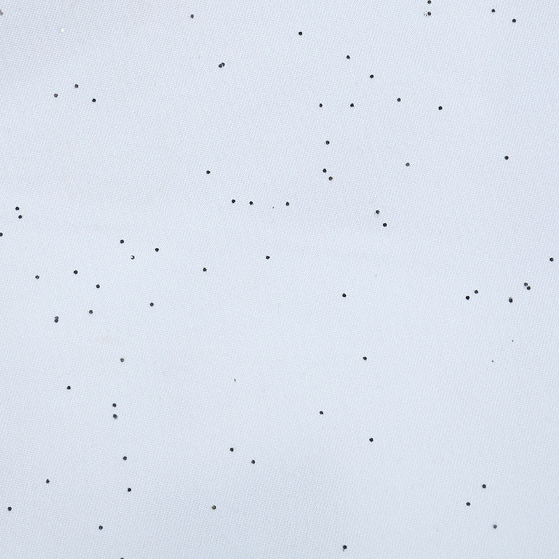 Sparkle & Charm: Women's Glitter Off-Shoulder Ruched Long Sleeve Top – Holiday Ready & Date Night Chic