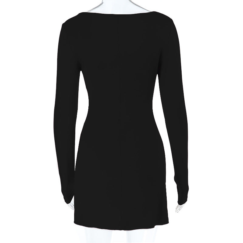 Sultry Black O-Ring Lace Cutout Bodycon Mini Dress - Fall & Holiday Party Ready