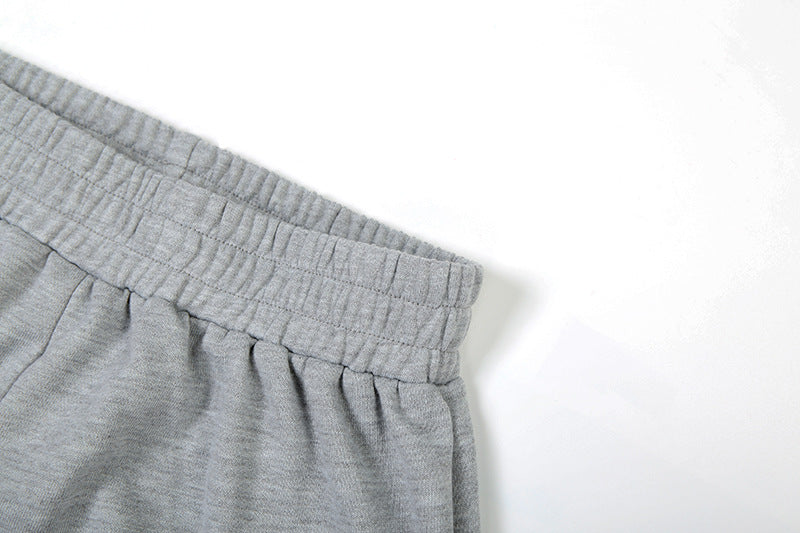 Trendy Gray Ladder Cutout Wide Leg Sweatpants – Fall 2025 Street Style Must-Have