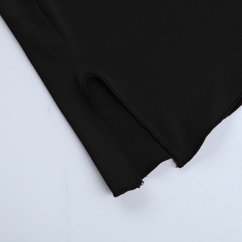 Sultry Black O-Ring Lace Cutout Bodycon Mini Dress - Fall & Holiday Party Ready