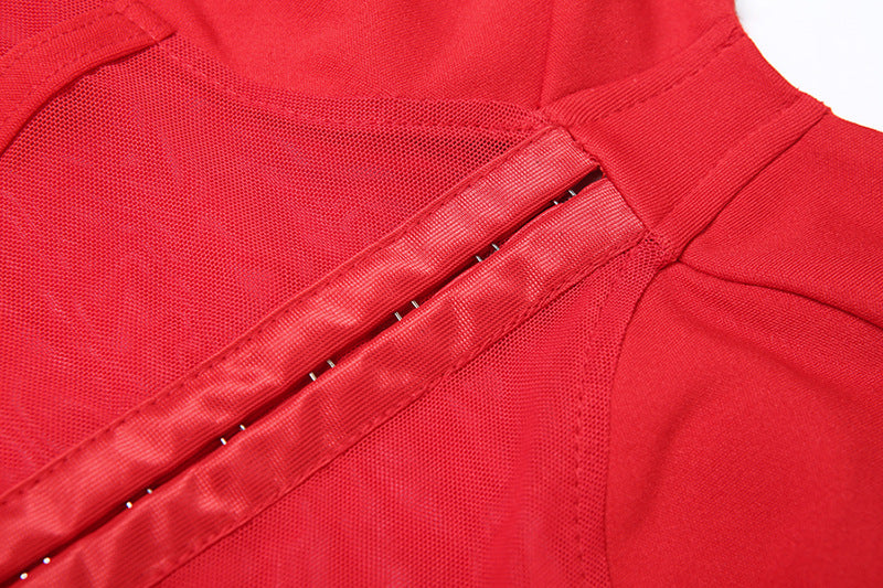 Glamorous Sweetheart Corset Mesh Cut-Out Mini Dress - Your Daring Statement Piece for Fall & Holiday Parties