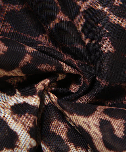 Daring Leopard Print Asymmetrical Halter Top - Your Must-Have Fall Party & Night Out Statement