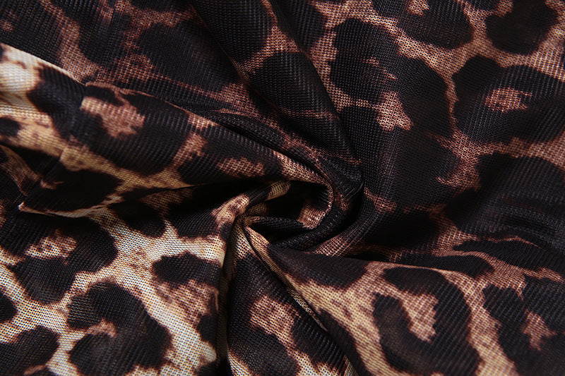 Daring Leopard Print Asymmetrical Halter Top - Your Must-Have Fall Party & Night Out Statement