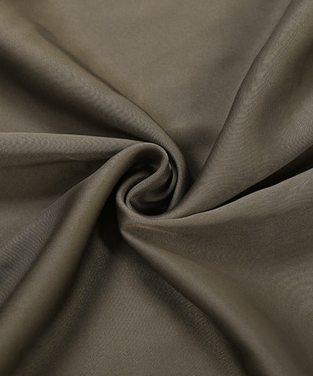 Artfully Draped Silky Maxi Skirt - High-Waisted Fall Chic for American Women