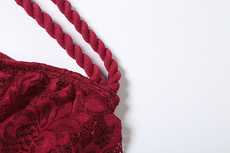 Ethereal Lace Ruffle Two-Piece Maxi Set - Haute Halloween & Resort Ready