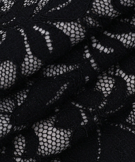 Sultry Black Lace Long Sleeve Mini Dress - Fall & Holiday Party Ready