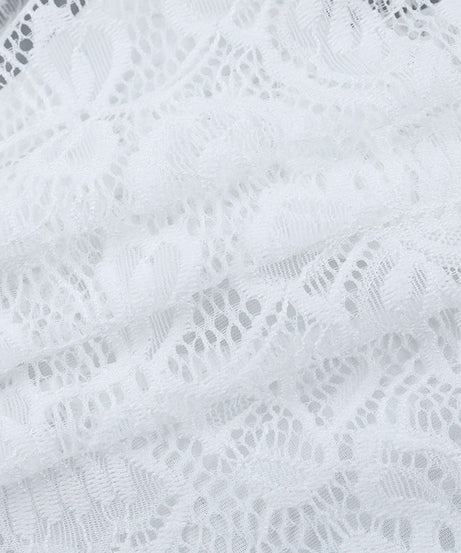 Effortless Chic White Lace Bell Sleeve Crop Top - Your Go-To for Fall & Holiday Style