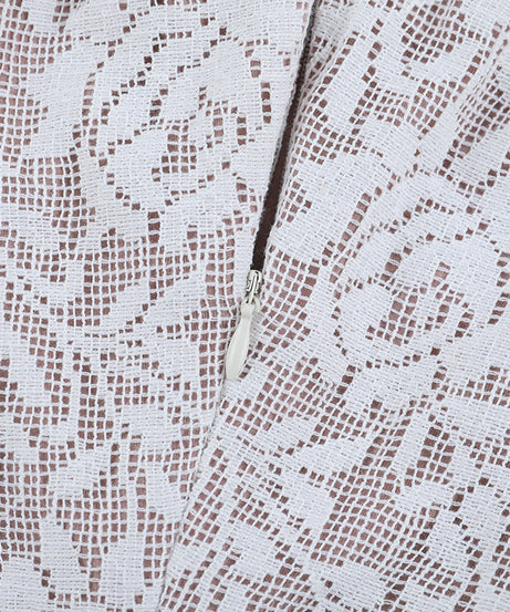 Stunning White Lace Off-Shoulder Mini Dress - Your Chic Pick for Fall Parties & Holiday Getaways