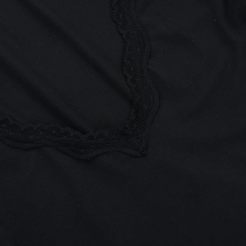 Elegant Black Lace Bell Sleeve V-Neck Top - Your Chic Fall & Holiday Essential