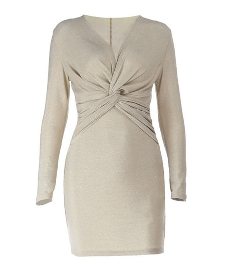 Glamour Nights: Glimmering Ruched Bodycon Mini Dress – Your Go-To for Holiday Parties & NYE