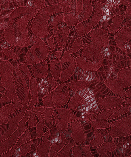 Chic Burgundy Lace Square Neck Bodysuit - Long Sleeve Fall & Holiday Essential