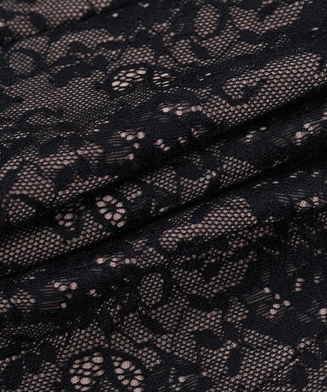 Elevate Your Style: Chic Black Lace Sweetheart Neck Long Sleeve Top - Fall & Holiday Ready