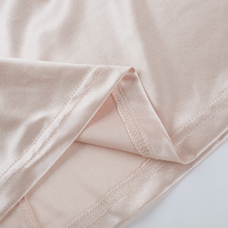 Radiant Blush Satin Halter Maxi Gown with Chic Bow Tie - Elegant Open Back for Holiday Galas & Weddings